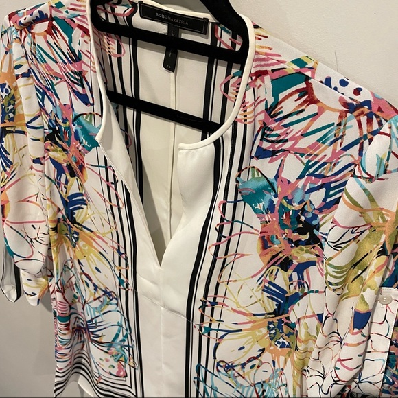 BCBG MaxAzria Haida Silky Tunic Top Size XS - Picture 9 of 16